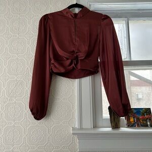 Zara Deep Red Women's Blouse